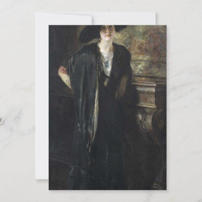 Irving Ramsey Wiles - My Daughter Gladys Invitation (Front)