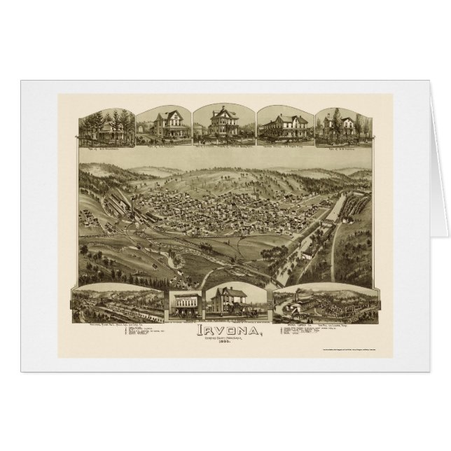 Irvona, Pa Panoramic Map - 1895 (Front Horizontal)