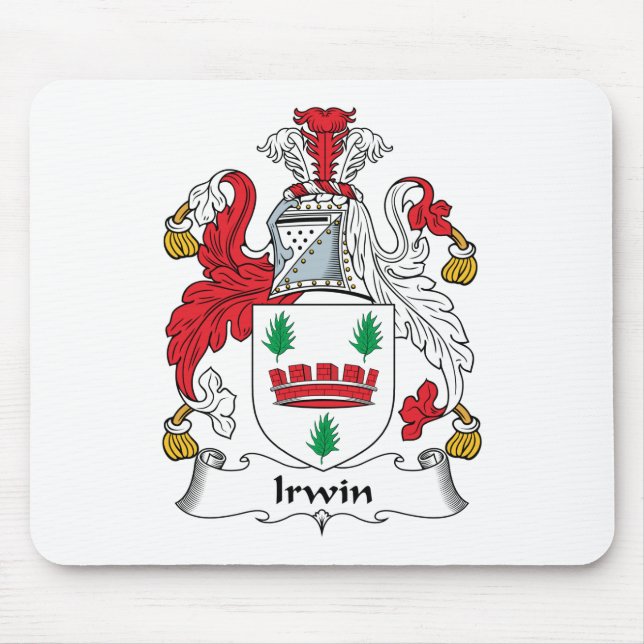Irwin Family Crest Mouse Mat (Front)