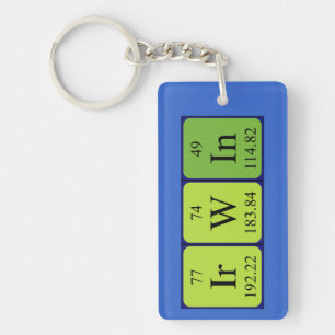 Irwin periodic table name keyring