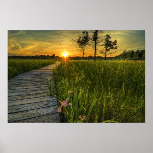 Irwin Prairie Sunset Poster (Front)