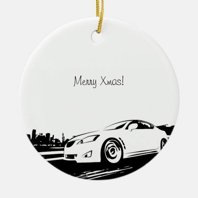 IS250 rolling shot Ceramic Tree Decoration (Front)