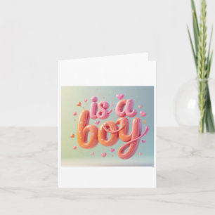 Is a boy newborn invitation
