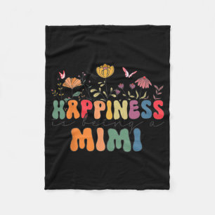 Is Being A Mimi Announcement Mothers Day Fleece Blanket
