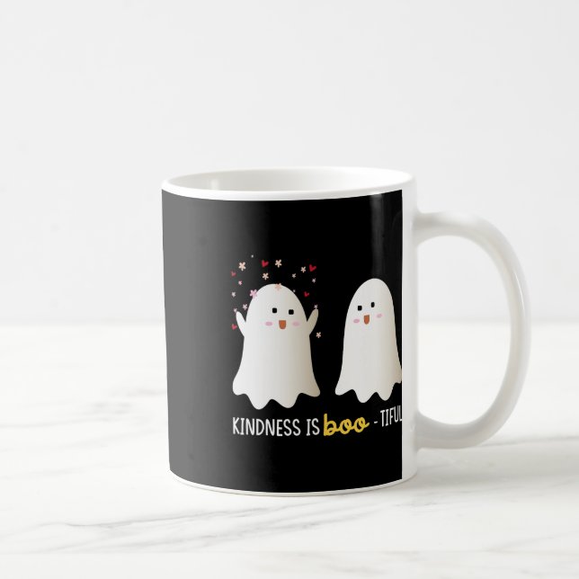 Is Boo-tiful Teacher Cute Ghost Bootiful Halloween Coffee Mug (Right)