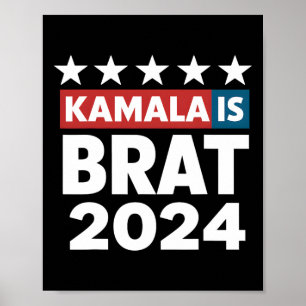 Is Brat Funny Quotes Feminist Women Girl Men  Poster