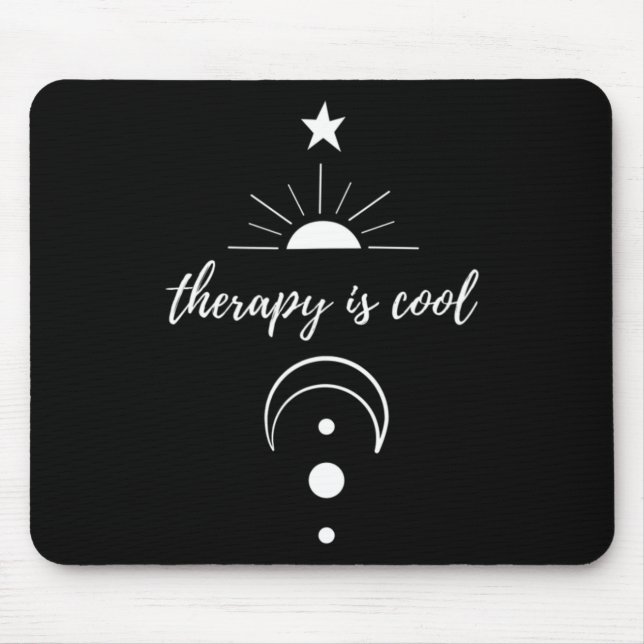 Is Cool Self Awareness Mental Health Moon Stars  Mouse Mat (Front)