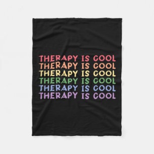 Is Cool Self Care Mental Health Awareness Fleece Blanket
