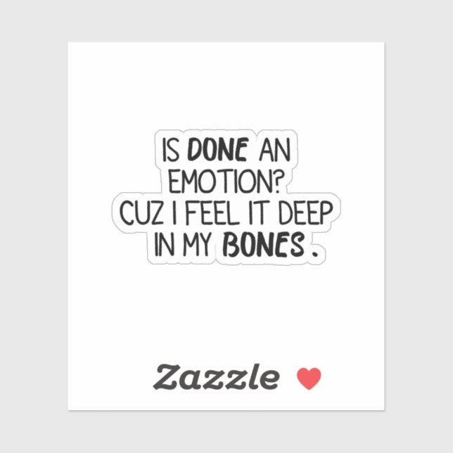 Is done an emotion funny sarcastic sticker (Sheet)