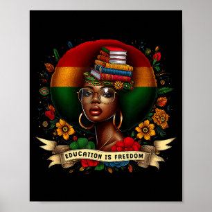 Is Education Freedom Black History Month Poster