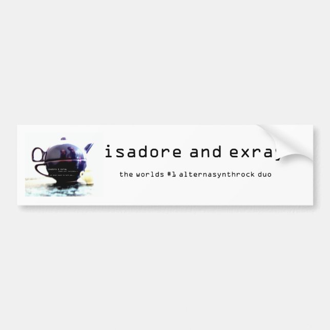 is/ex bumper sticker! bumper sticker (Front)