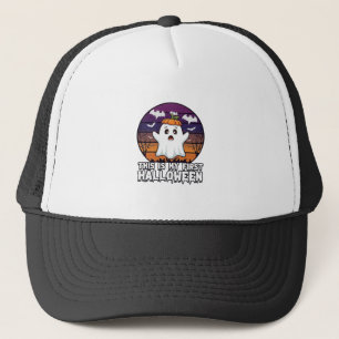 Is First Halloween Ghost Pumpkin Hat Bats_1