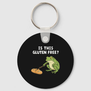 Is Funny Gluten Frog Celiac Disease Awareness Key Ring