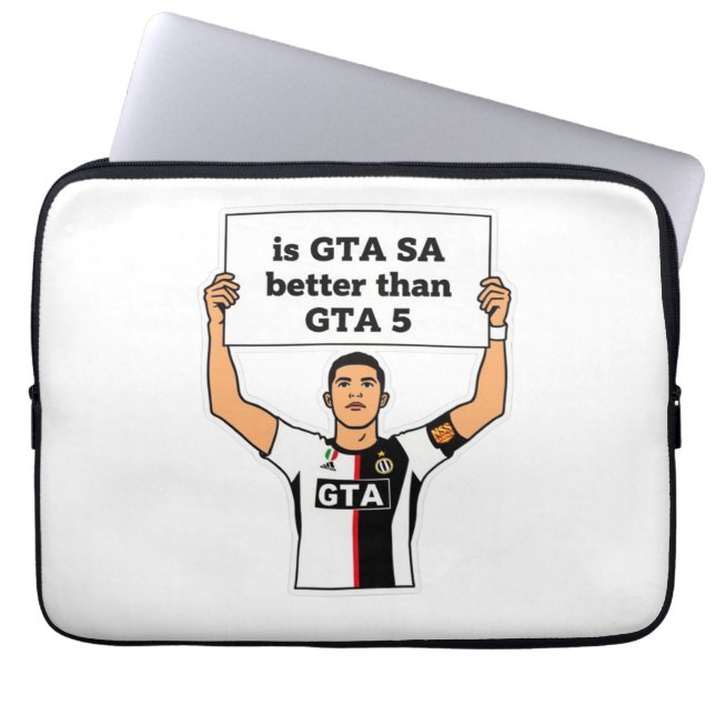 Is GTA SA better than GTA V statement  Laptop Sleeve (Front)