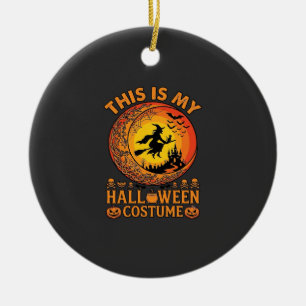 Is Halloween Costume Witch Castle Cauldron Ceramic Tree Decoration