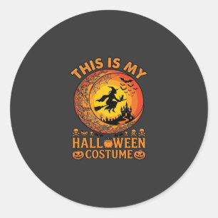 Is Halloween Costume Witch Castle Cauldron Classic Round Sticker