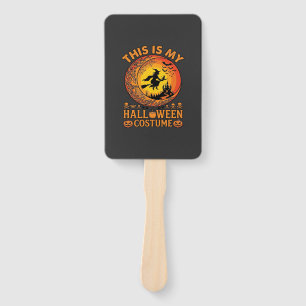 Is Halloween Costume Witch Castle Cauldron Hand Fan