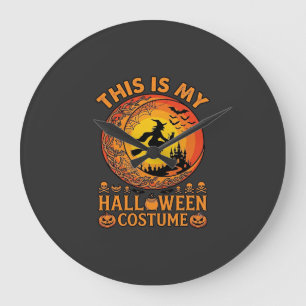 Is Halloween Costume Witch Castle Cauldron Large Clock