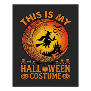 Is Halloween Costume Witch Castle Cauldron Poster