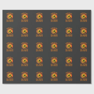 Is Halloween Costume Witch Castle Cauldron Wrapping Paper