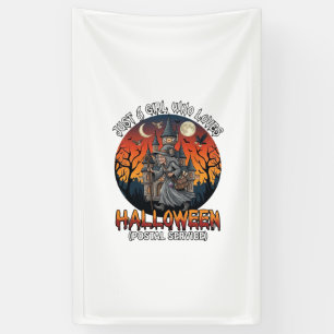 Is Halloween Witch Everybody Make Scene Postal Wor Banner