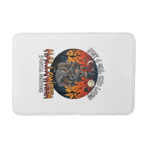 Is Halloween Witch Everybody Make Scene Postal Wor Bath Mat