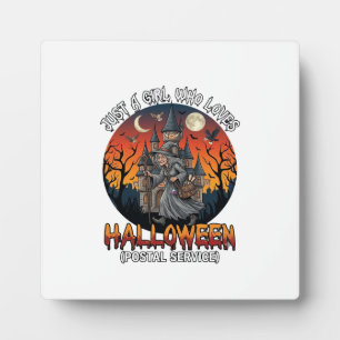 Is Halloween Witch Everybody Make Scene Postal Wor Plaque