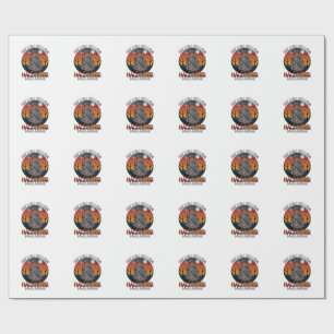 Is Halloween Witch Everybody Make Scene Postal Wor Wrapping Paper