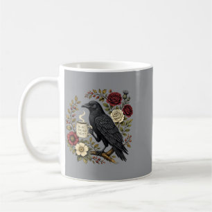 Is He Vintage Government Agencyd Dark Crow Raven Coffee Mug
