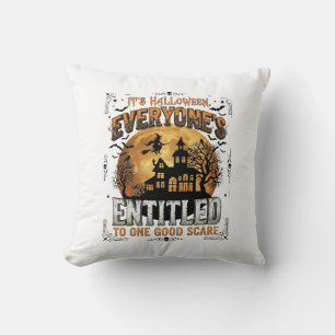 Is Human Costume French Bulldog Pumpkin Halloween_ Cushion