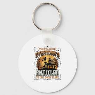 Is Human Costume French Bulldog Pumpkin Halloween_ Key Ring