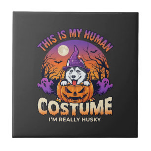 Is Human Costume Husky Pumpkin Halloween Ghosts_1 Tile