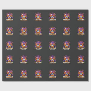 Is Human Costume Husky Pumpkin Halloween Ghosts_1 Wrapping Paper