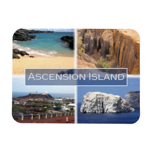 IS Iceland - Ascension Island - Volcan - Magnet (Horizontal)