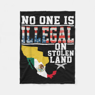 Is Illegal On Stolen Land Gifts Native Americans Fleece Blanket