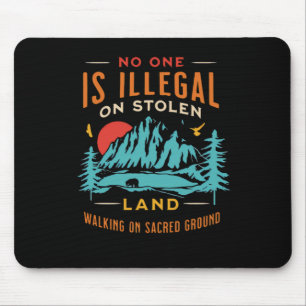 Is Illegal On Stolen Land Vintage  Mouse Mat