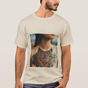 Is it a design, shop name, or phrase you've seen o T-Shirt