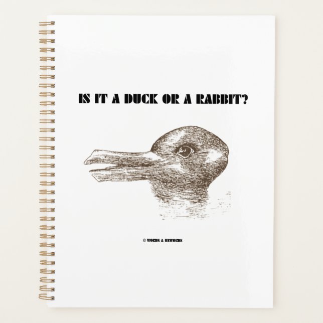 Is It A Duck Or A Rabbit? Optical Illusion Planner (Front)