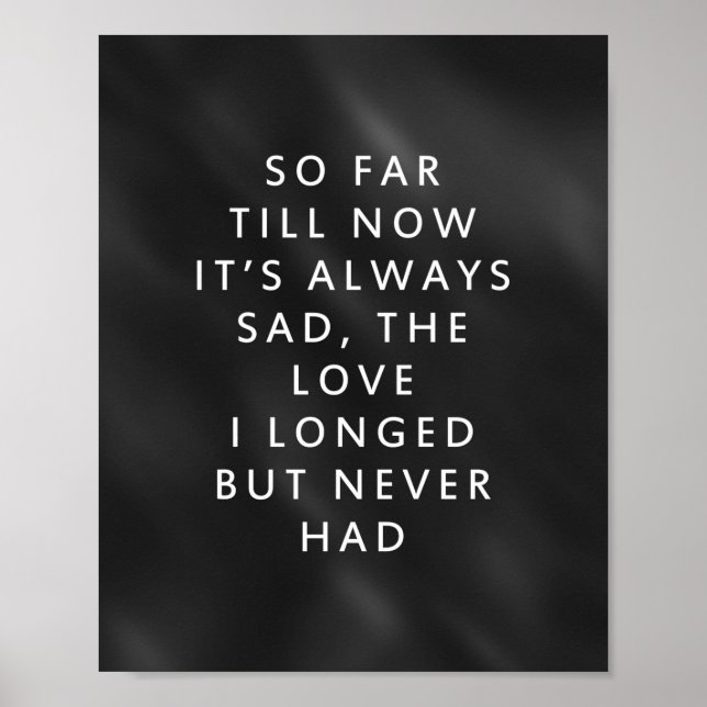 Is It Love - Short Poem Poster (Front)