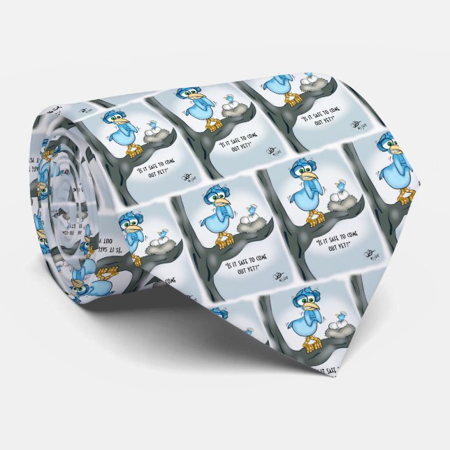 Is It Safe To Come Out Yet  Fleece Blanket Tie (Rolled)