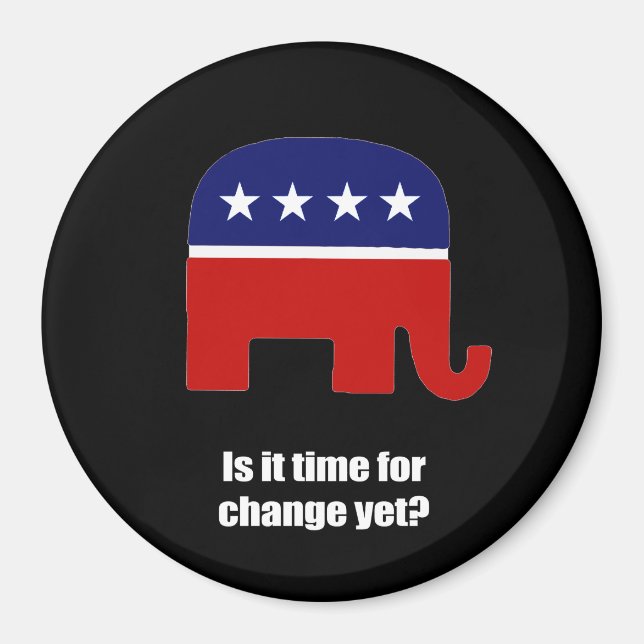 Is it time for change yet magnet (Front)