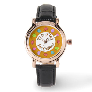 Is It Time For Coffee Wristwatch