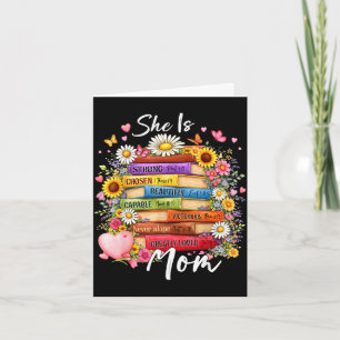 Is mum bible verses floral books christian card