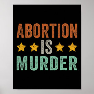 Is Murder - Feminist Pro Choice Retro Vintage  Poster