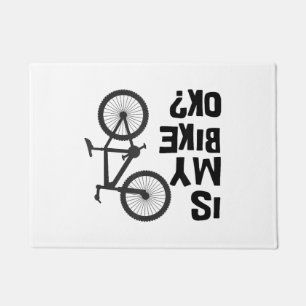 Is My Bike OK Funny Mountain Bike Doormat