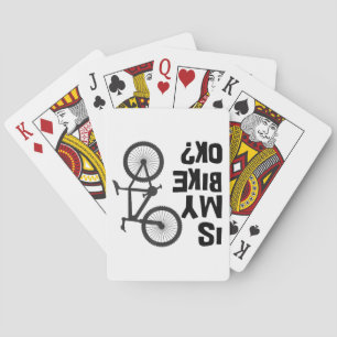 Is My Bike OK Funny Mountain Bike Playing Cards