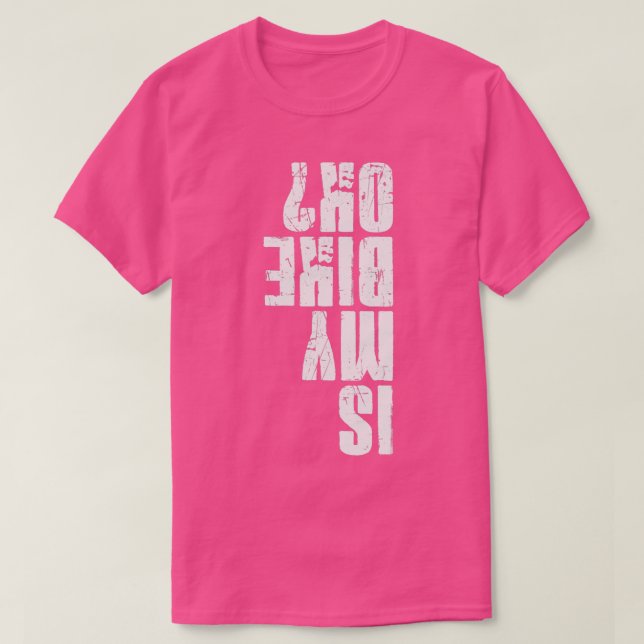 Is my Bike Okay Funny Bike Accident Bicycle Humour T-Shirt (Design Front)