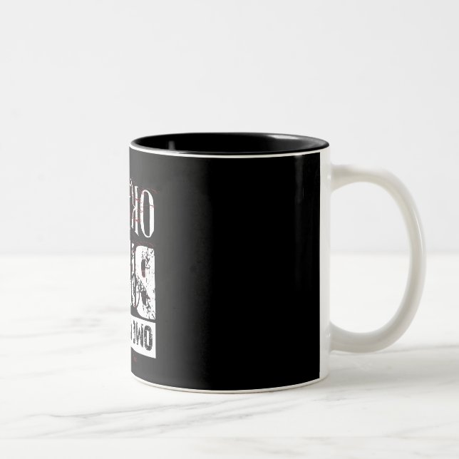 Is My Bike Okay Funny Cycling Saying Two-Tone Coffee Mug (Right)