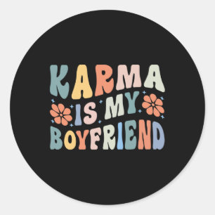 Is My Boyfriend Mental Health Autism Awareness Classic Round Sticker
