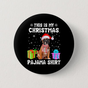 Is My Christmas French Bulldog Dog Pajama Puppy Lo 6 Cm Round Badge